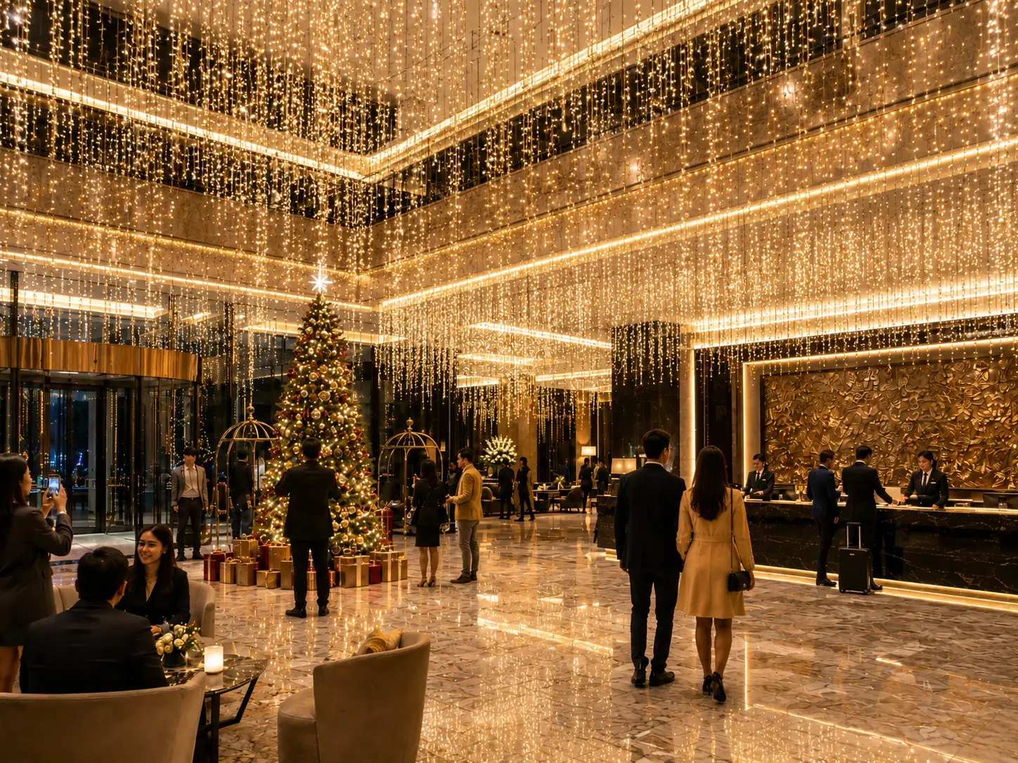 Otel ışık süsleme 